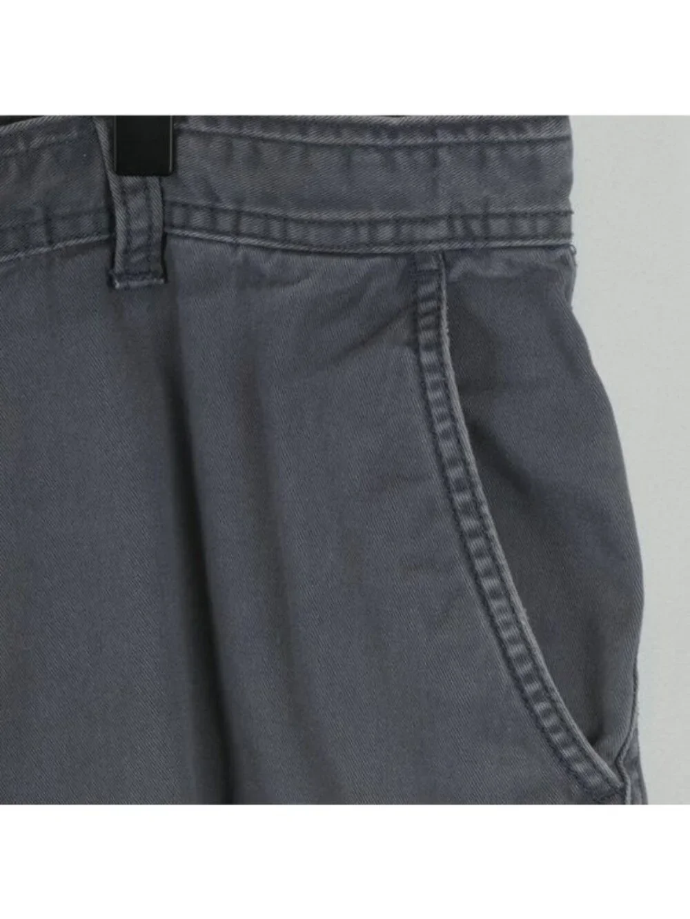 Izod Men's Size 42 Gray Woven Cotton Twill Breathable Casual Cargo Shorts